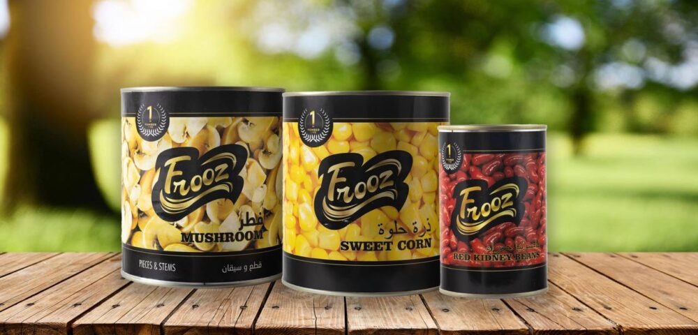 Mushroom quality A, sweet corn and Red kidney beans under Frooz brand is all what you need for your meals.